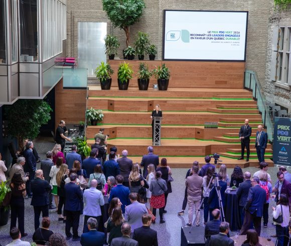 Dévoilement des lauréates et lauréats du Prix PDG Vert 2026
